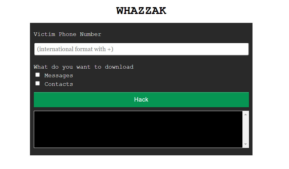 How to Hack WhatsApp Using Whazzak
